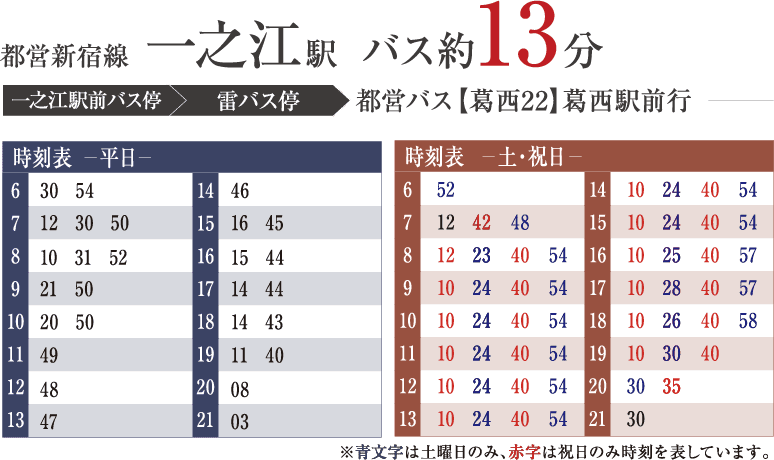 都営新宿線 一之江駅 バス約13分
